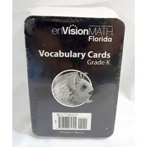 Envision Math Florida Vocabulary Cards